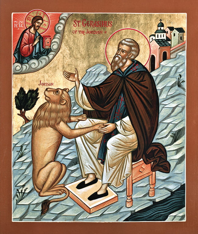 St Jerome icon painting
