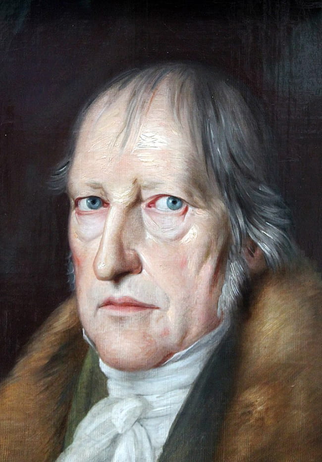 Portrait painting of Hegel