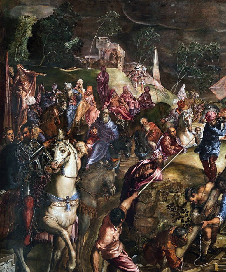 Jacopo Tintoretto painting of the Crucifixion (1565)