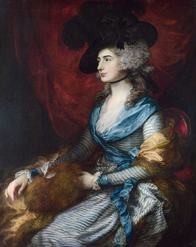 Painting of an 18th century woman