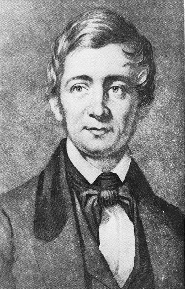 Drawing of Ralph Waldo Emerson