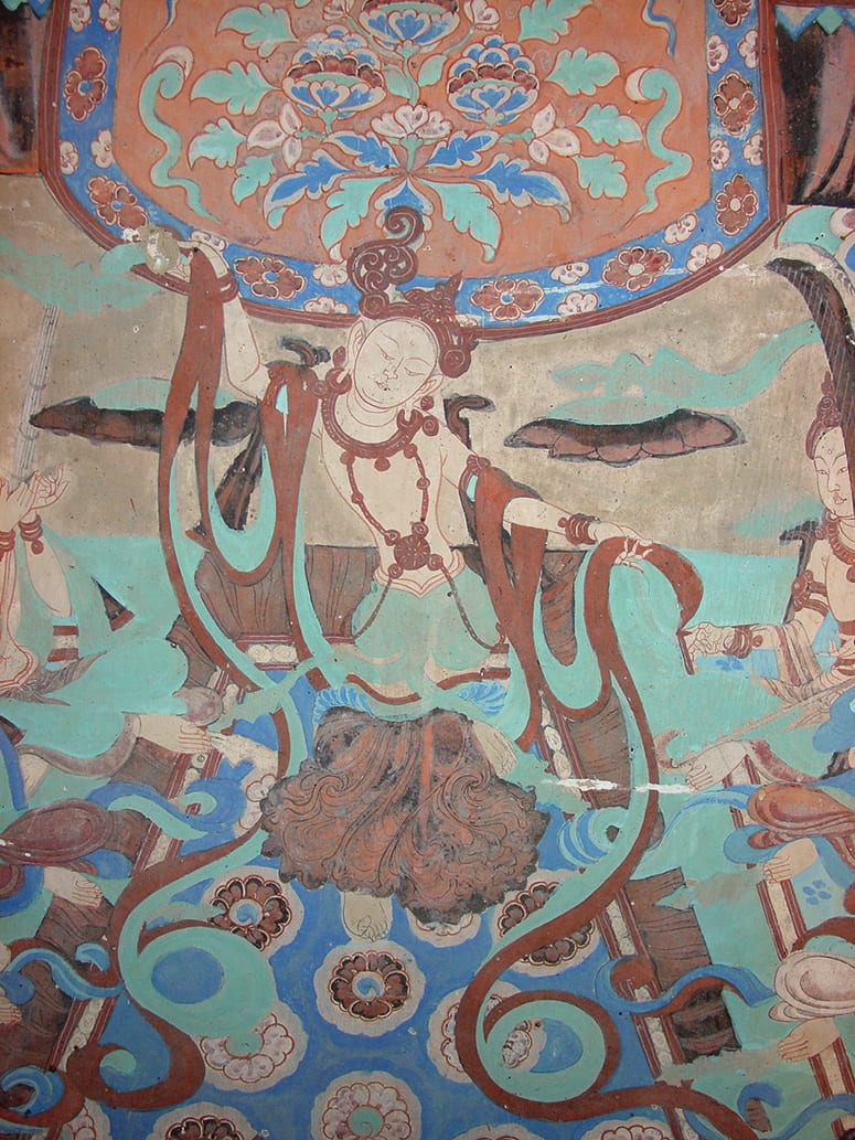 Painting of a dancing figure