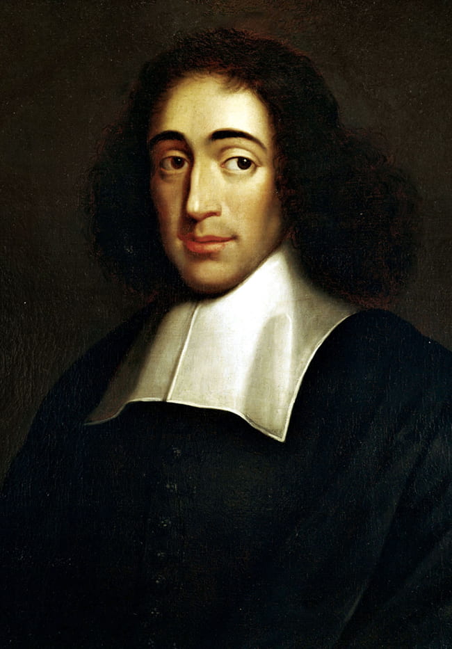Portrait painting of Spinoza