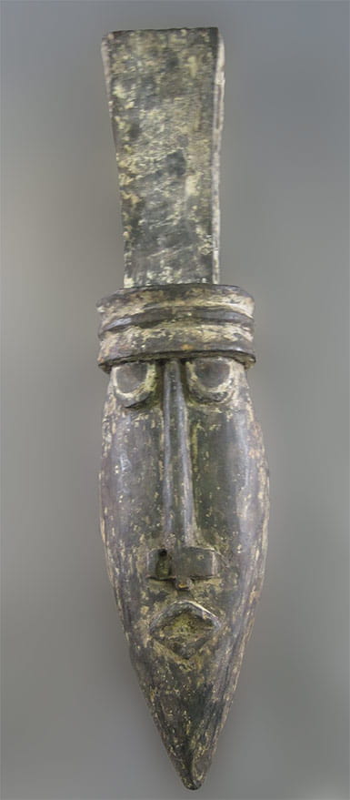 Photo of a carved wooden mask